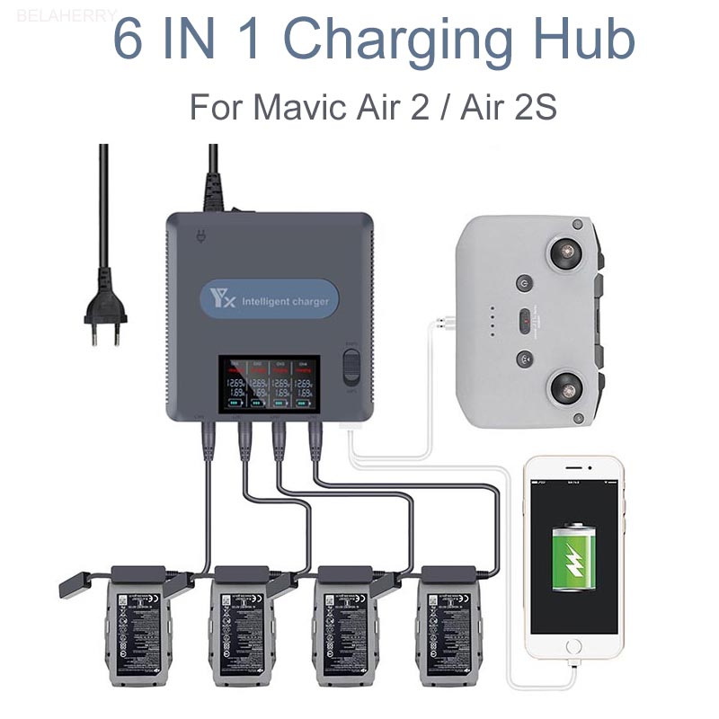 Drone Battery Adapter - Cargador de batería con pantalla Digital