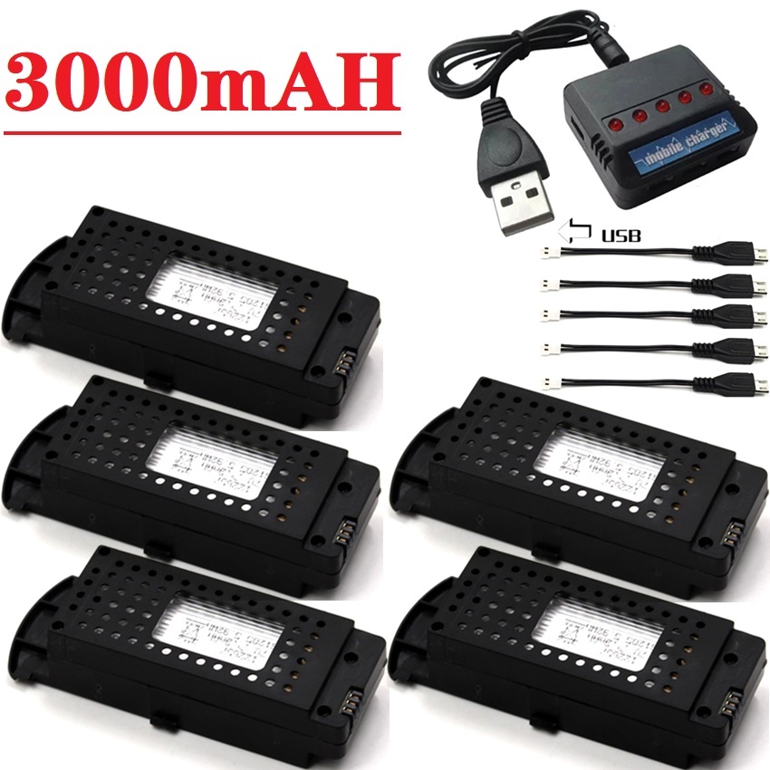 Drone Power Bank - Batería para Drones Q6, 3.7V 3000mAh,