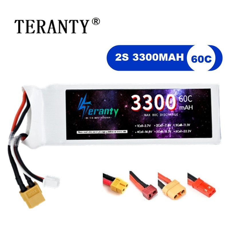 Drone Battery Adapter - Batería LiPo 2S 7,4 V 3300mAh