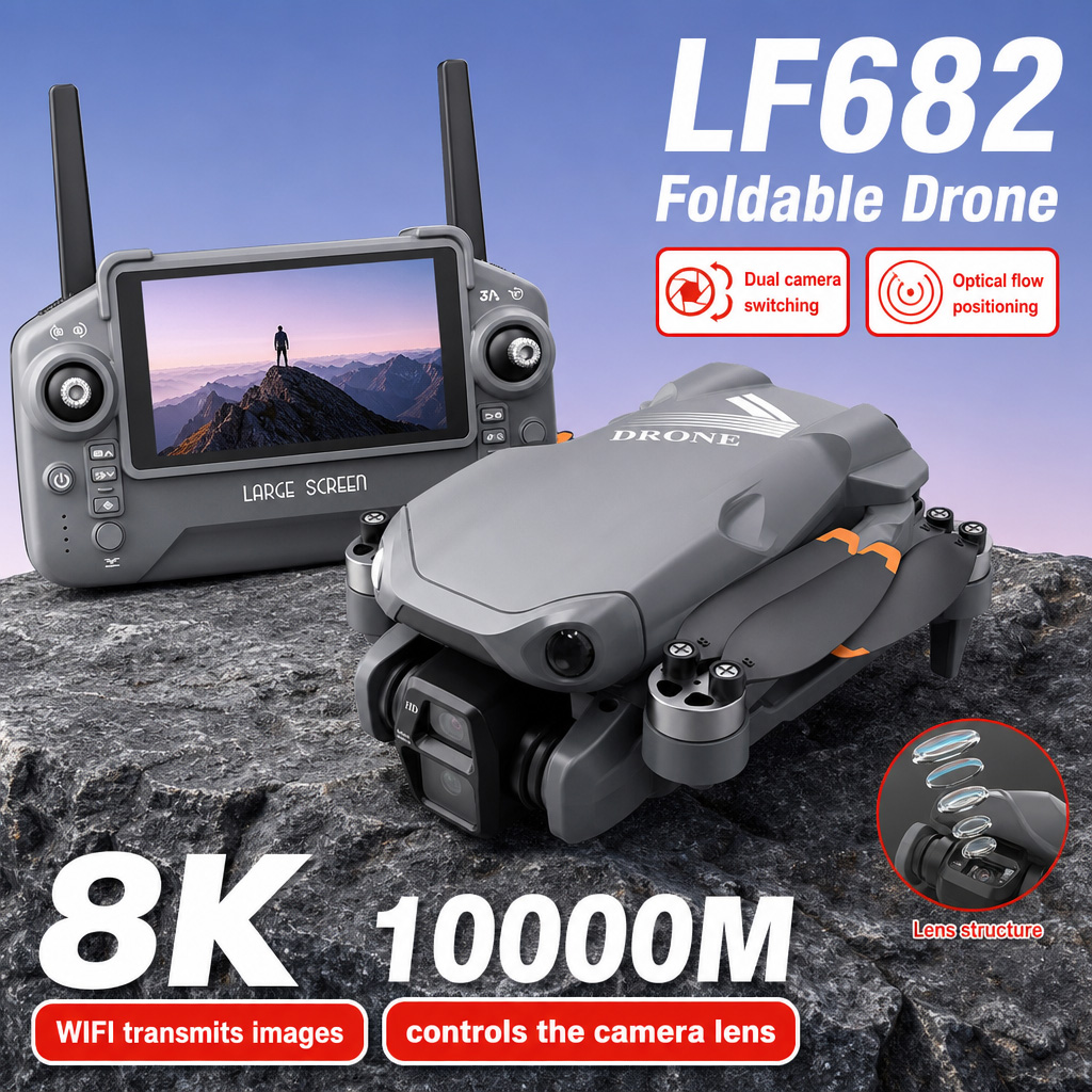 Drone Battery Adapter - Dron Aéreo LF682 con Cámaras Duales