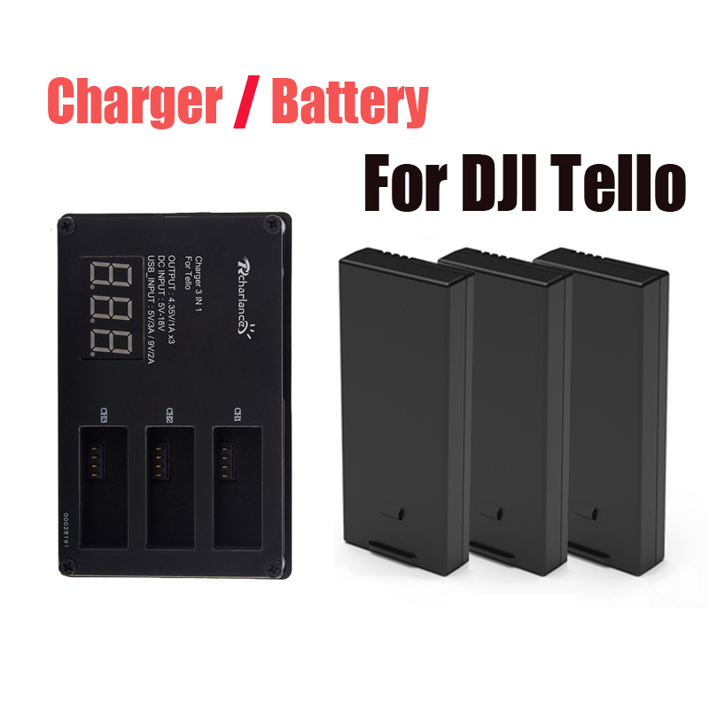 Drone Battery Adapter - Batería Original DJI Tello/cargador de batería