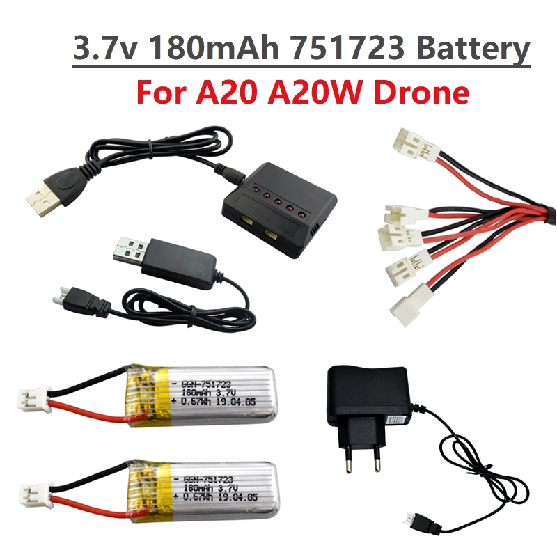 Drone Power Bank - Batería Lipo Original de 3.7V 180mAh