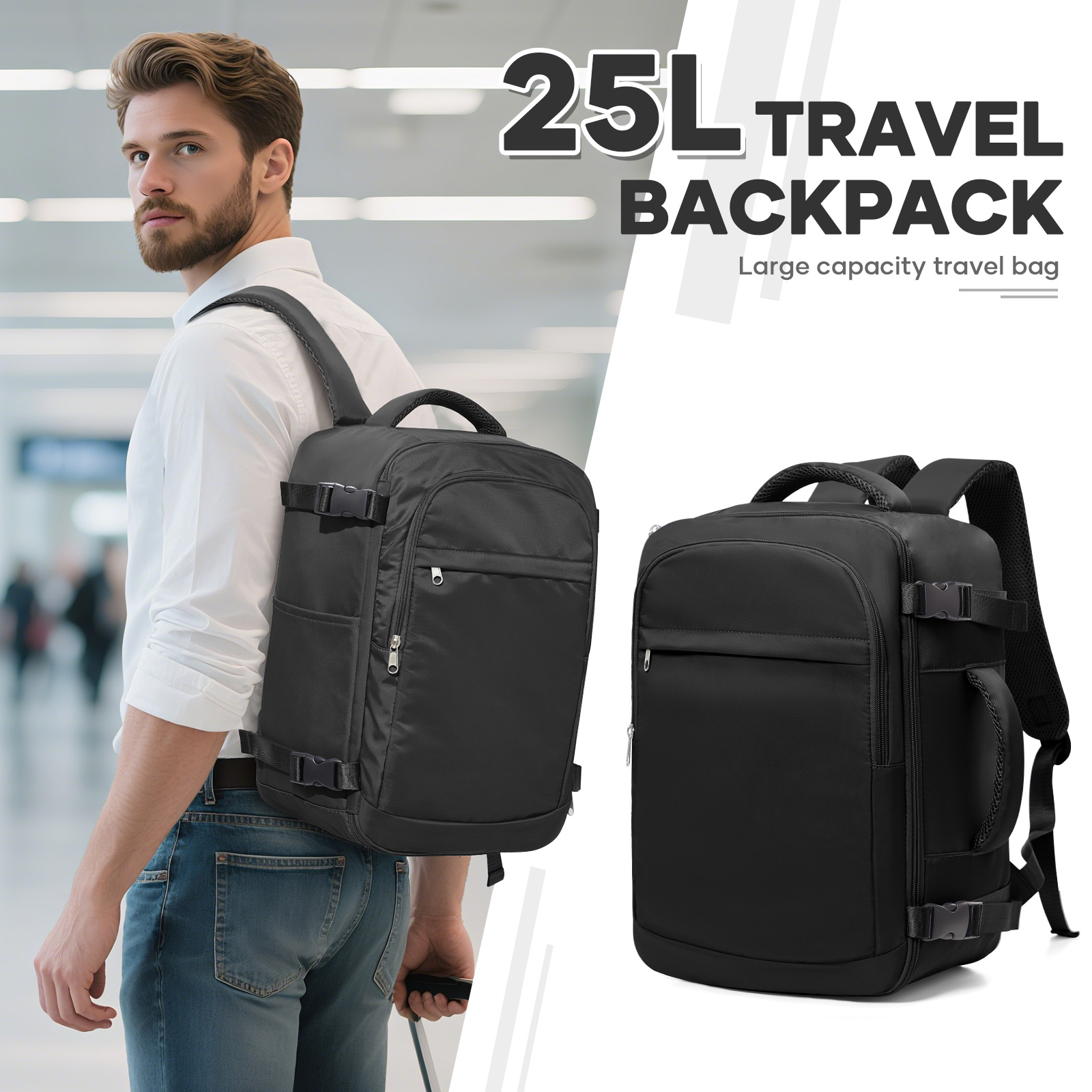 Drone Backpack - Mochila de viaje debajo del asiento