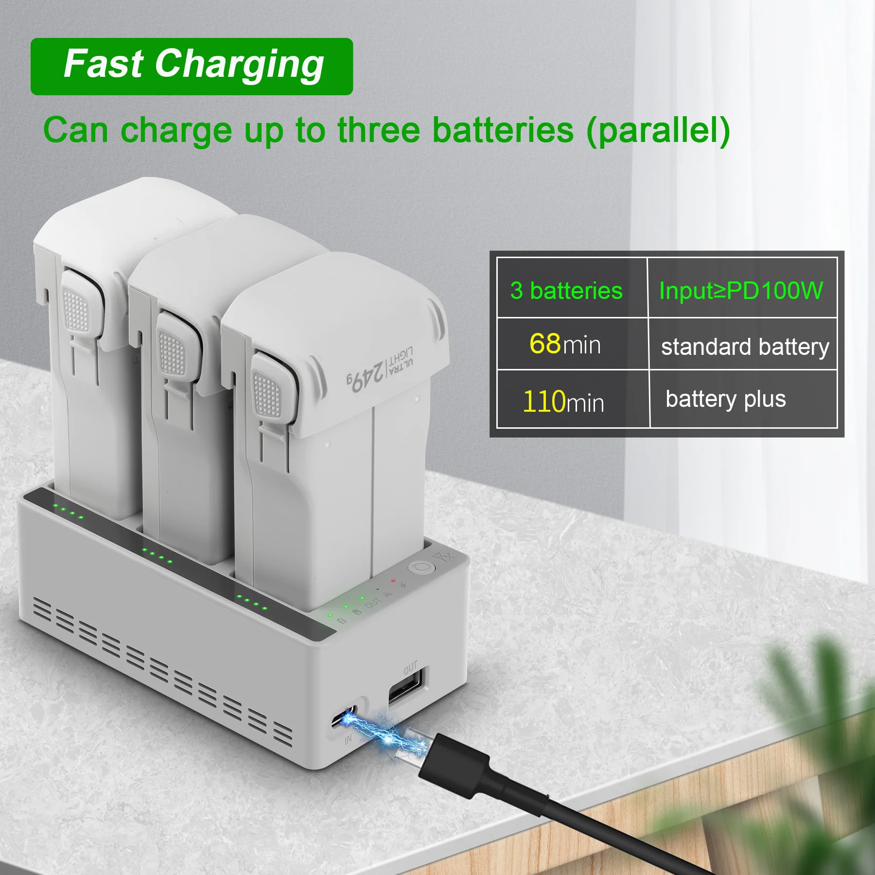 Centro de Carga para DJI LITO  - Drone Charging Hub reseña y precio