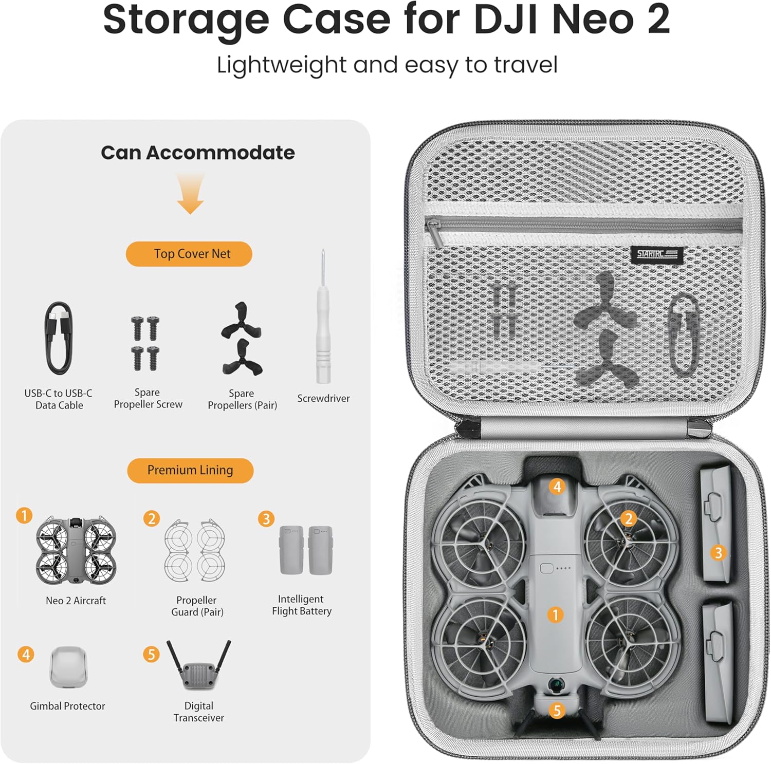 STARTRC Neo 2 Bolso de hombro  - Drone Carrying Case reseña y precio