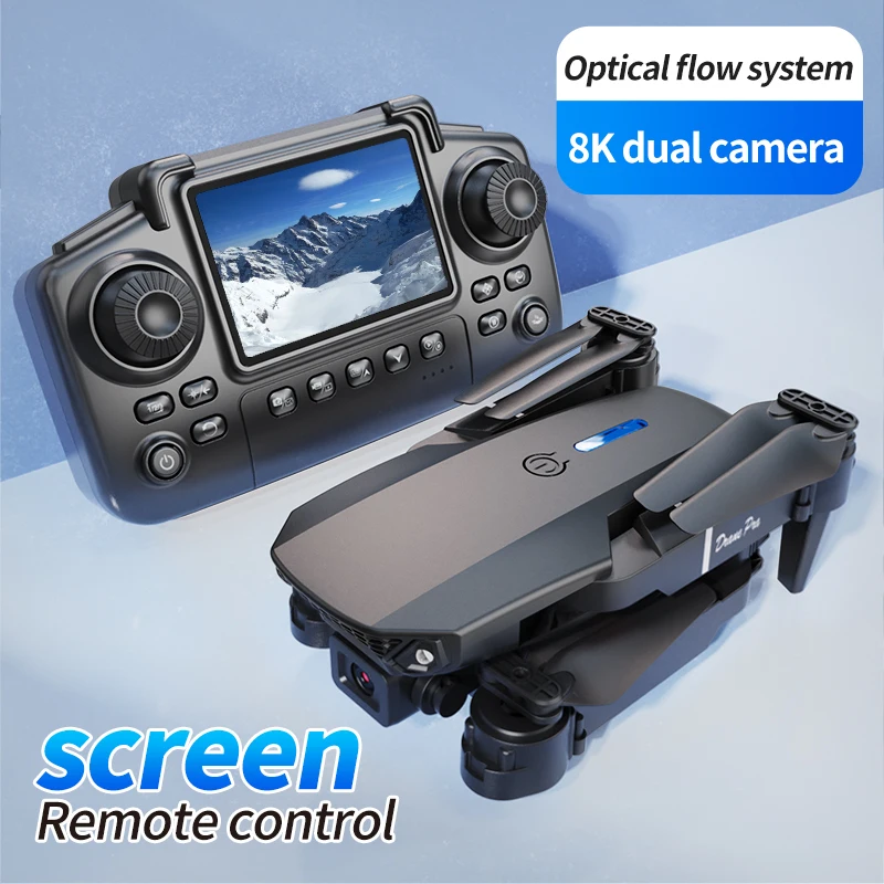 Dron profesional E88 PRO con p - Drone Controller Screen reseña y precio
