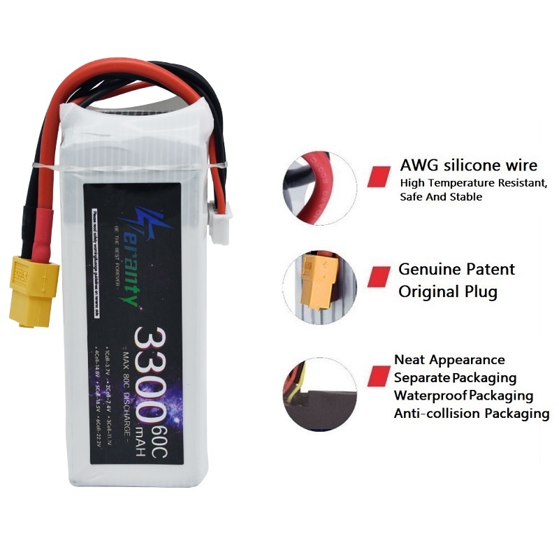 Batería recargable LiPo 4S 330 - Drone Battery Adapter reseña y precio