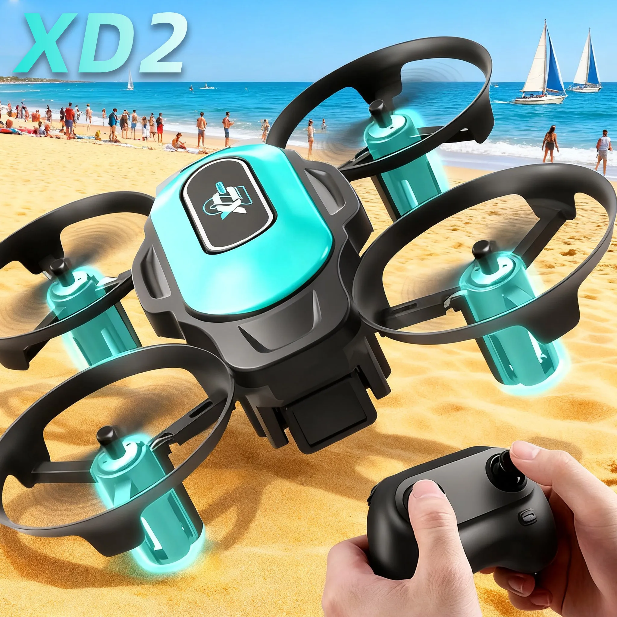 Mini Dron XD2, 360 °   Acrobac - Drone Beacon Light reseña y precio
