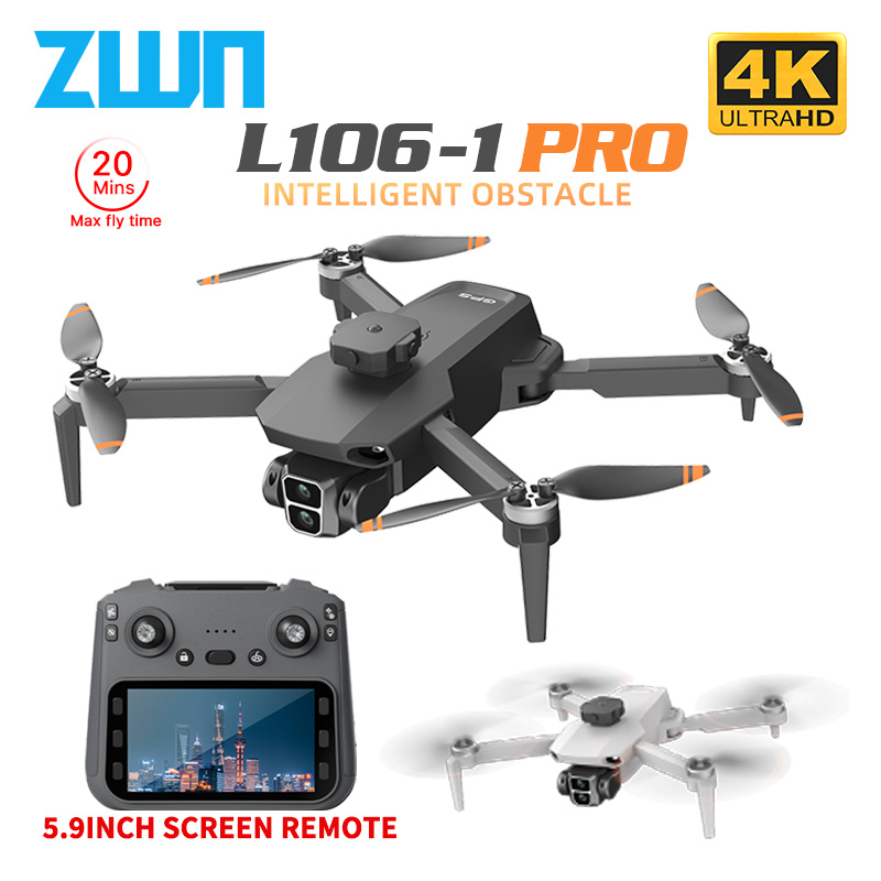 L106-1PRO GPS Drone profesiona - Drone Controller Screen reseña y precio