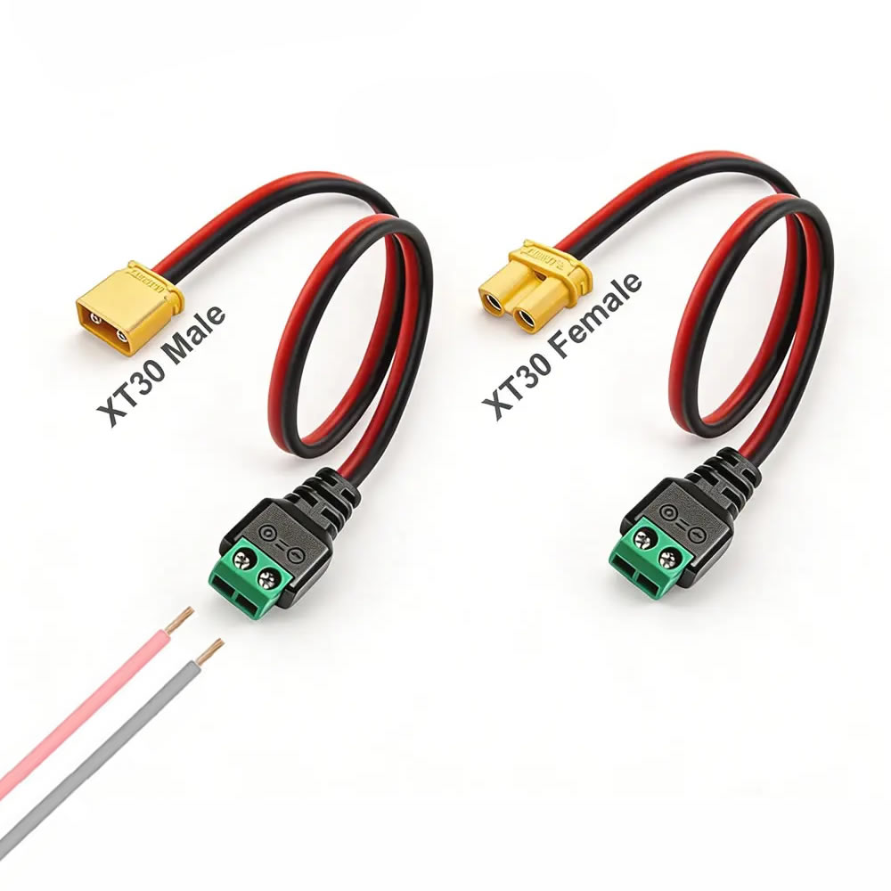 Conector XT30 Macho-Hembra a A - Drone Battery Adapter reseña y precio