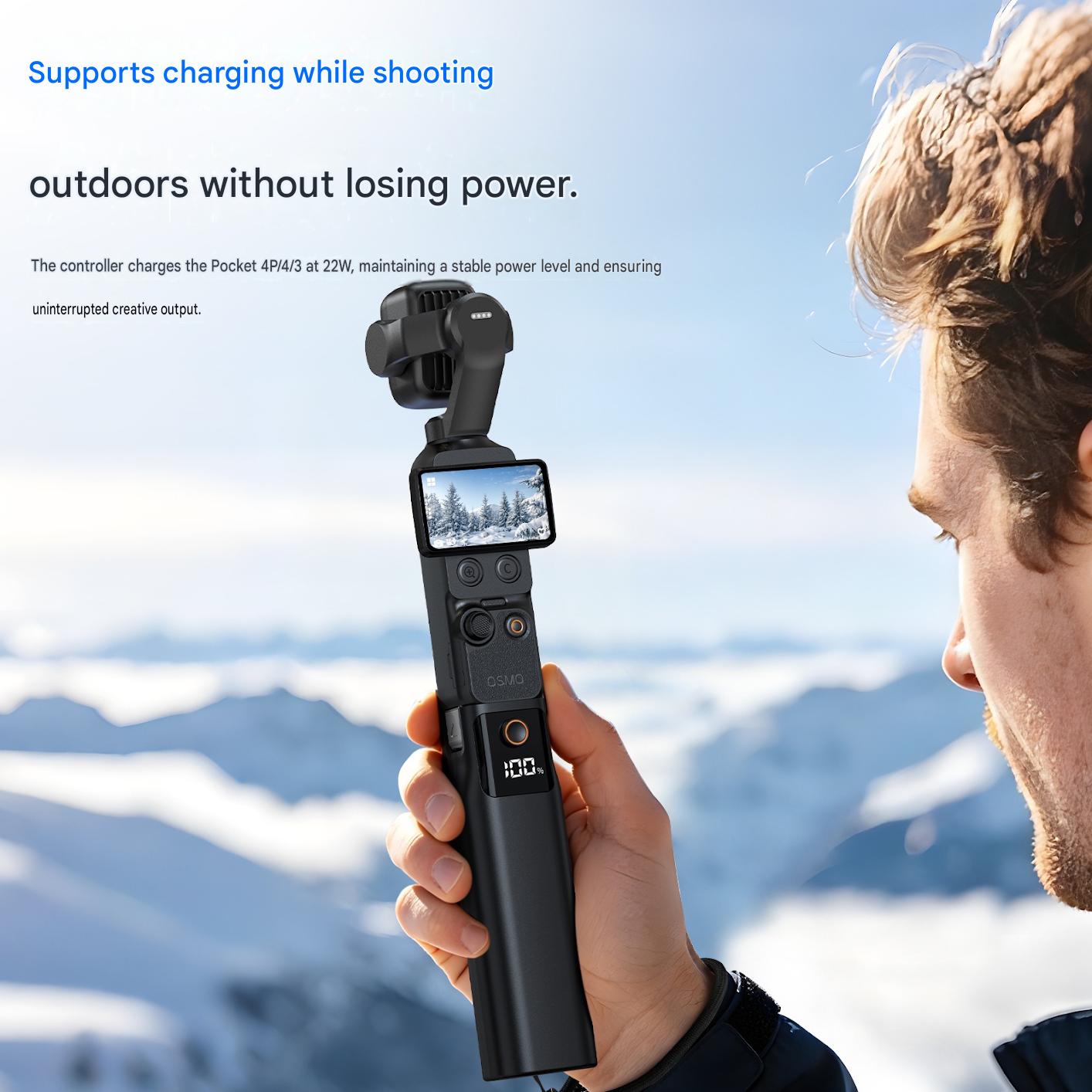 Empuñadura para cámara Osmo Po - Drone Power Bank reseña y precio