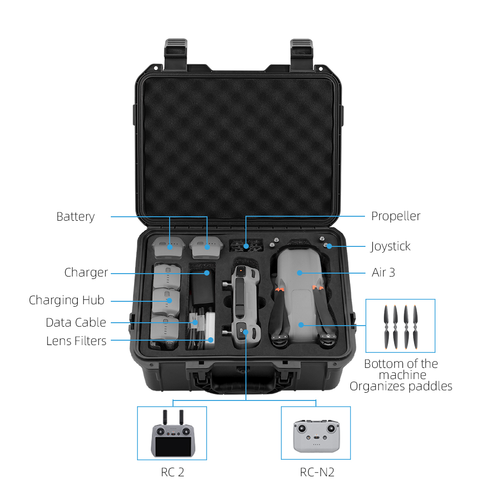 Caja a prueba de explosiones B - Drone Carrying Case reseña y precio