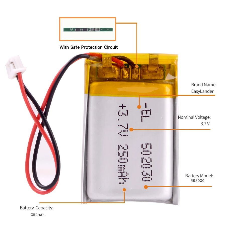 Batería recargable LiPo 502030 - Drone Beacon Light reseña y precio