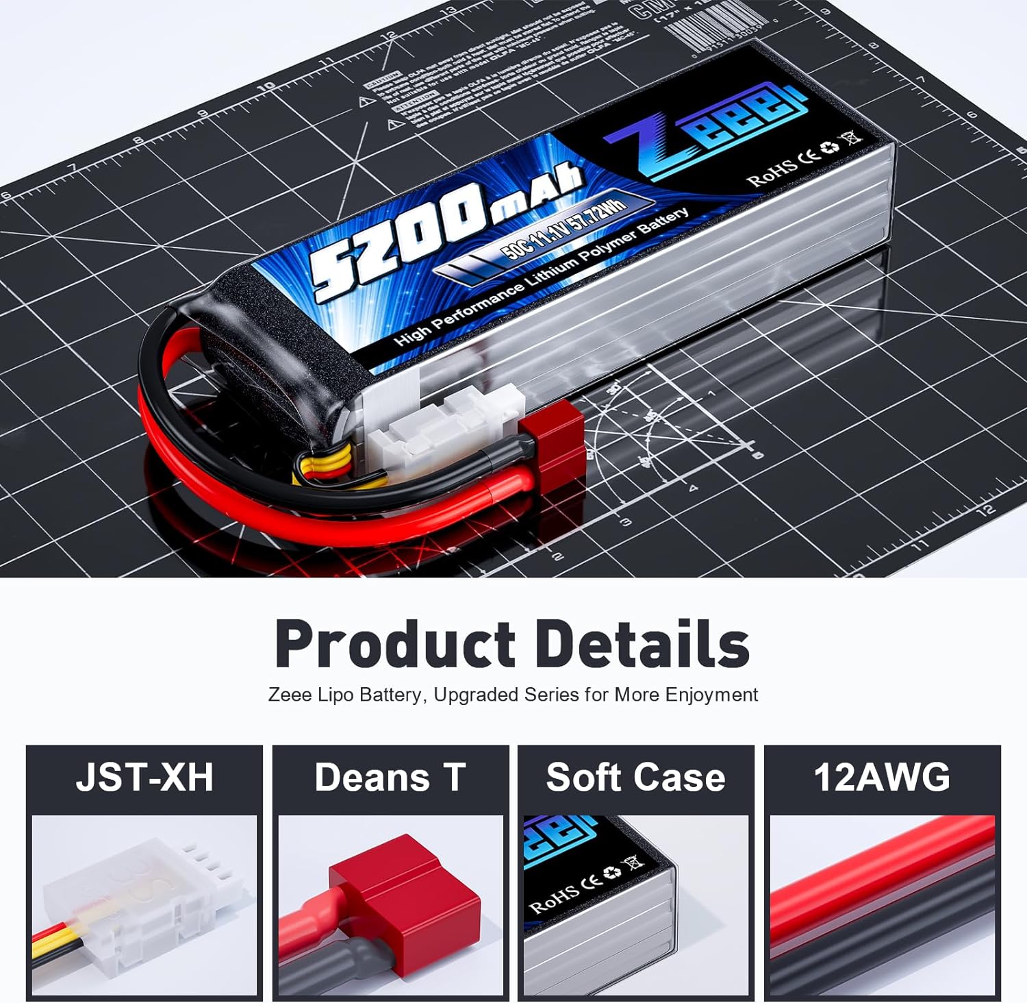 1/2 unidades Zeee 11,1 V 50C 5 - Drone Joystick Cover reseña y precio